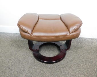 VTG Stressless Clone Ottoman Footstool for Lounge Chair Faux Leather Comfortable