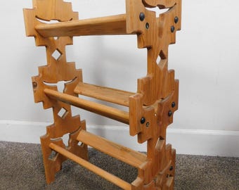 Western Theme Shoe Rack Wooden