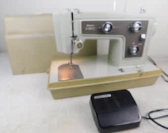 VTG Zig Zag Sewing Machine Kenmore Sears 148 1422 1 Good Working Special Stitches