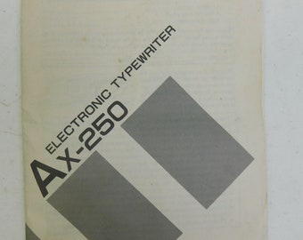 PDF Download MANUAL -Brother Electric Typewriter AX-250 User's Guide 34 pg