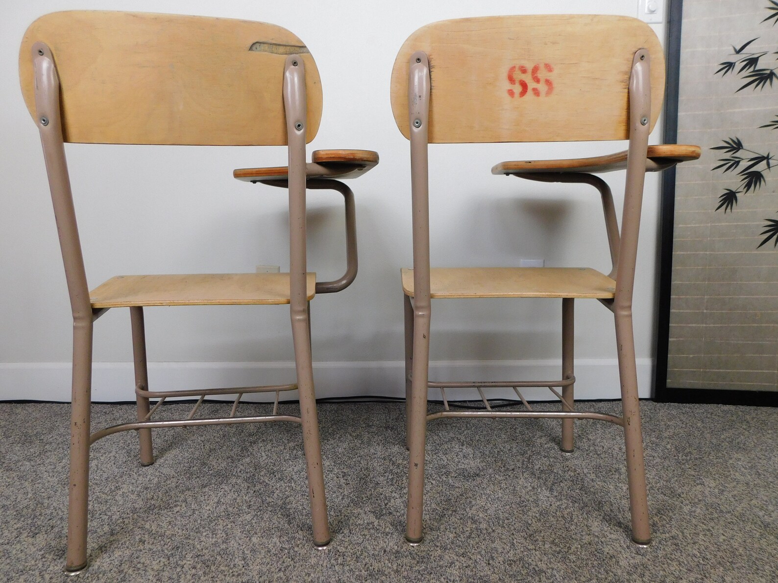 MCM School Desk Chairs Mccobb Style Adult Size Industrial Etsy