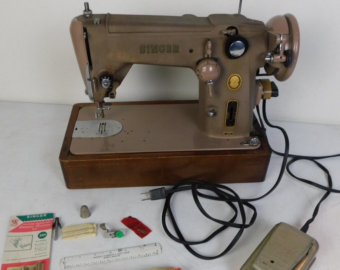 1950s VTG Singer 306W Sewing Machine Automatic Swingneedle for PARTS