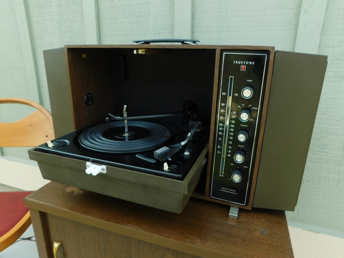 Mid Century VTG Truetone Phonograph Record Player AM FM HiFi Etsy