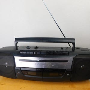 Sony Radio Cassette-Corder CFS-W338 Excellent Sound Tested Working VGC Double Cassette Player Boombox Portable Stereo