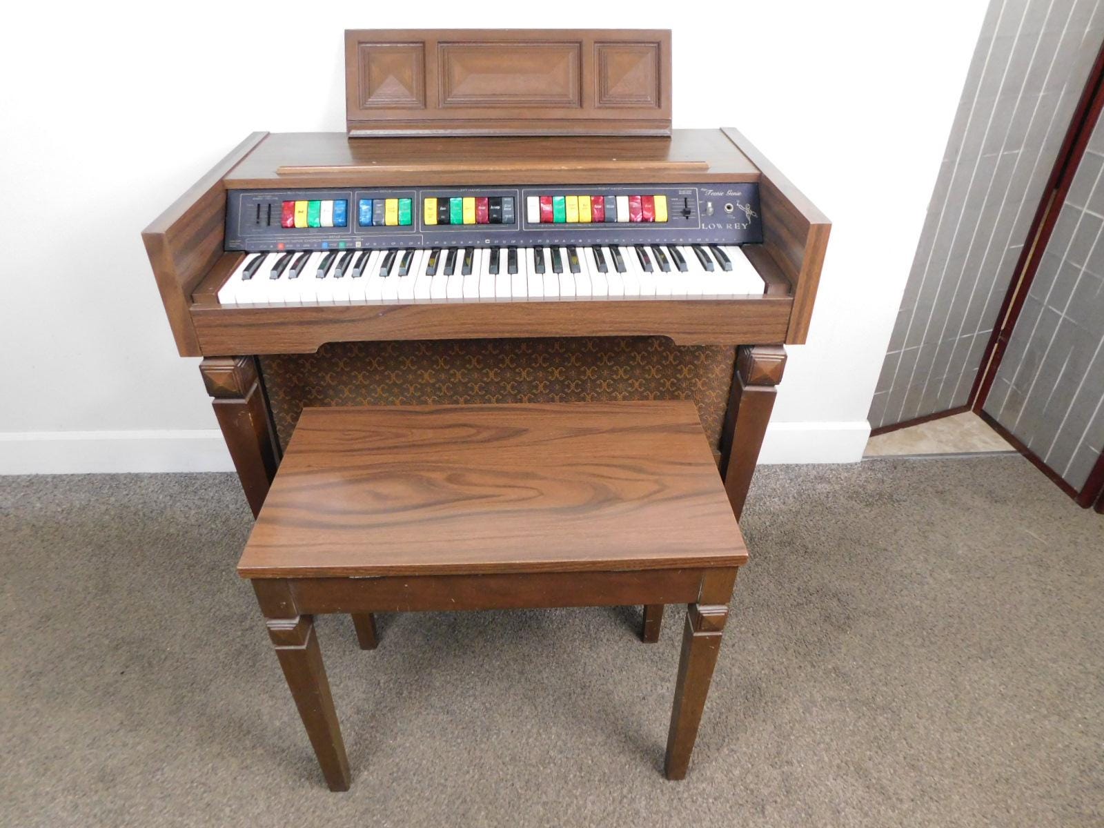 1950s USA ヴィンテージ コードオルガン ORGANAIRE 木製 Vintage Electric Organ - Etsy