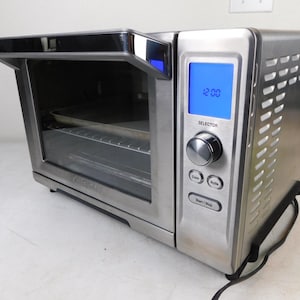 Toaster Oven VTG Cuisinart Chef&#39;s Convection Toaster Oven Rotisserie Stainless Steel Digital Counter Top