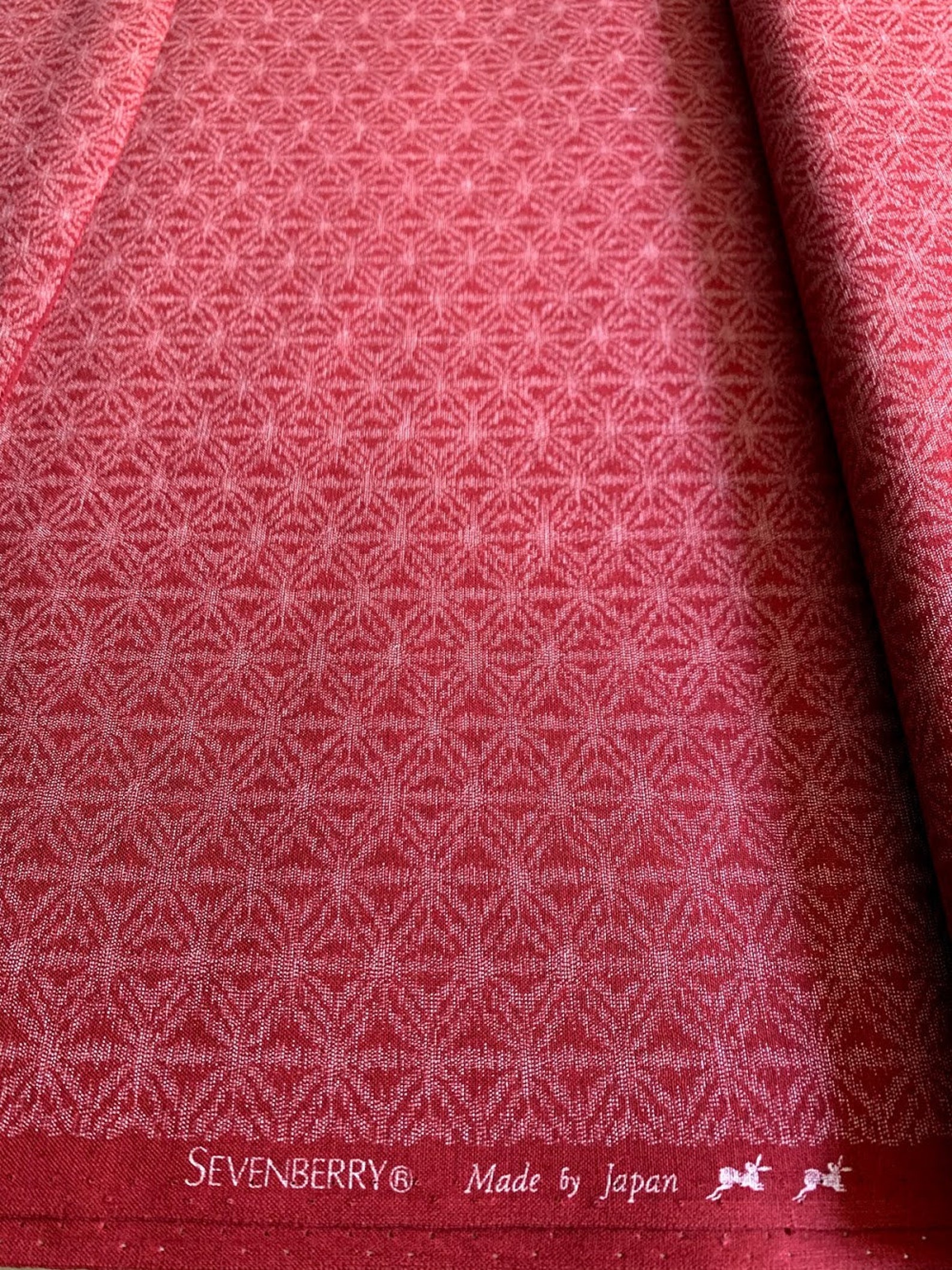 Robert Kaufman Sevenberry Kasuri Red Fabric 1/2 Yard Etsy