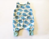 BIO Wal Summer Jumper Musselin Watercolor romper Latzhose Overall Sarouel Skandi