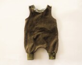 Romper Baby Cord Sweat Slacks Overall Sarouel khaki Skandi
