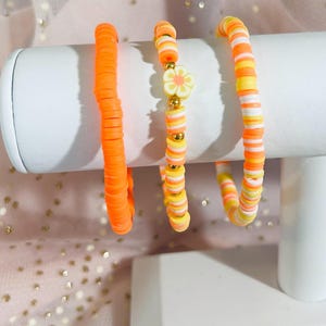 Heishi Clay Bead Bracelet Set