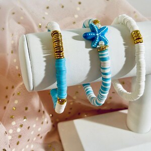 Heishi Clay Bead Bracelet Set
