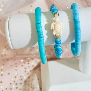 Heishi Clay Bead Bracelet Set