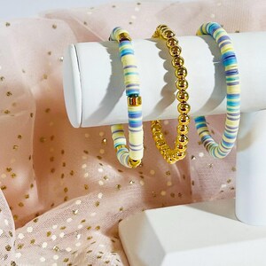 Heishi Clay Bead Bracelet Set