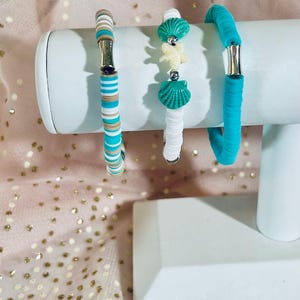 Heishi Clay Bead Bracelet Set