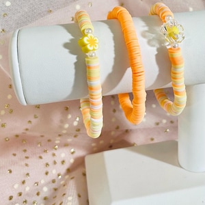 Heishi Clay Bead Bracelet Set