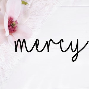 Arquivo Mercy Cut, PNG motivacional, Mercy SVG para Cricut, Mercy svg, Mercy png, Mercy dxf, Citações edificantes, Designs cristãos, SVG cristão