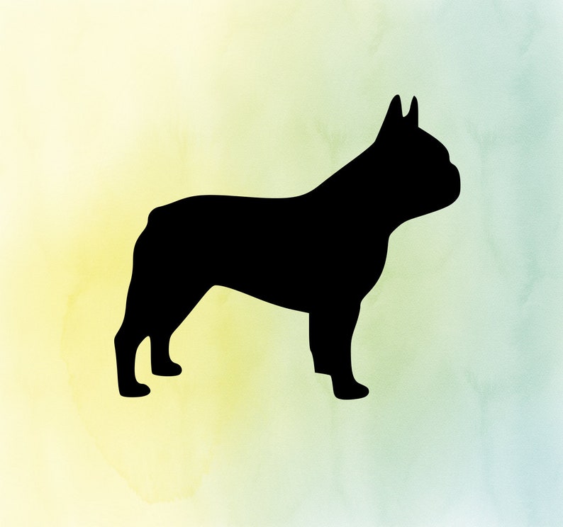 Frenchie SVG Frenchie DXF French Bulldog French bulldog Silhouette Frenchie Silhouette Frenchie