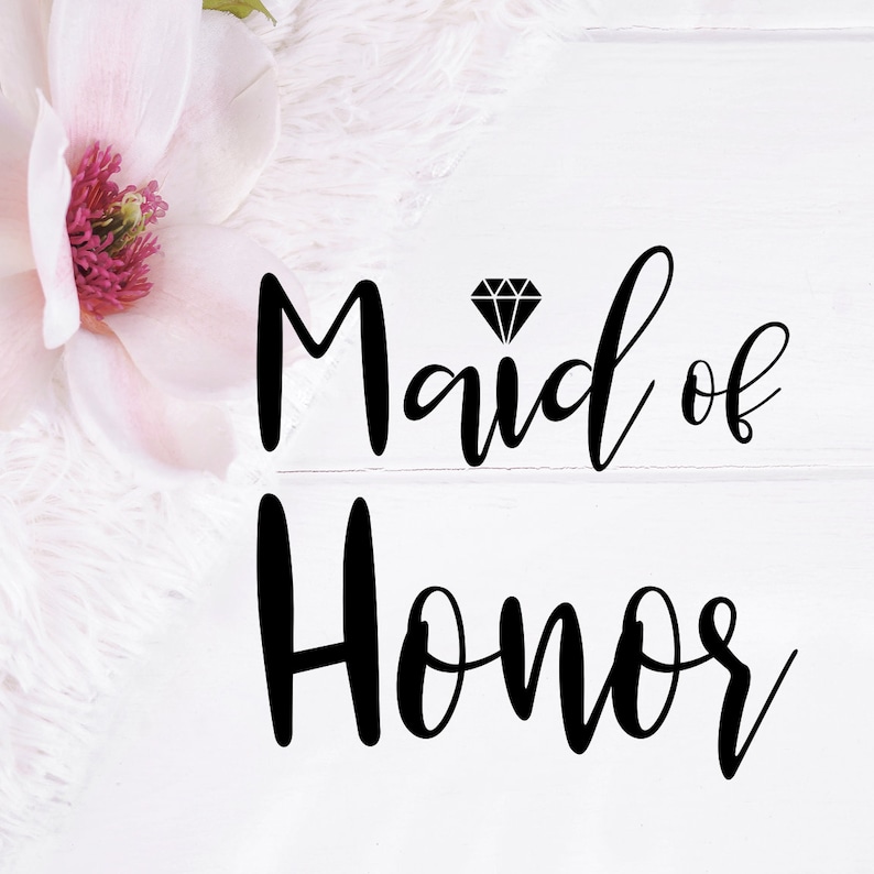 Download Maid of Honor SVG Wedding SVG Wedding Cut Files SVG for | Etsy