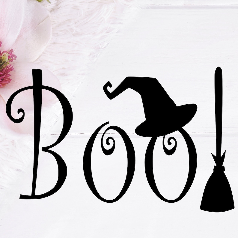 Halloween Dxf Boo Svg Witch Cut File Halloween Png Boo Cut File Boo Png Halloween Svg Witch Cricut Svg Boo dxf Halloween Cruicut