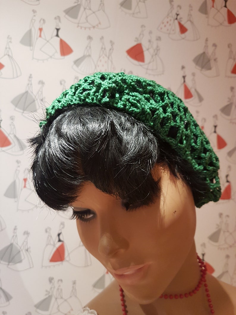 Hair net dark green image 2