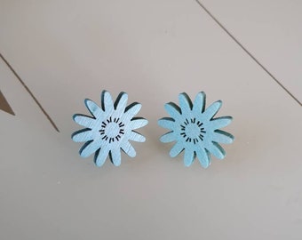 Tachuelas "Flor Azul"