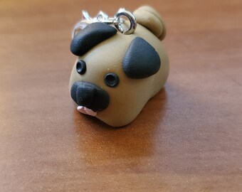 Tiny pug charm
