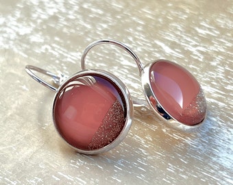 Dawn earrings, silver 14 mm