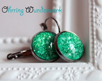 Paradise * Earrings Gunmetal 14 mm