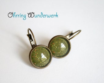 Olive and Bronx Earrings bronze 12 mm