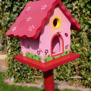 Buntes Vogelhaus Nistkasten Vogelvilla Vogelhäuser Bild 1