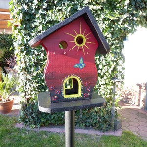 Large bird house nesting box bird villa bird houses image 1