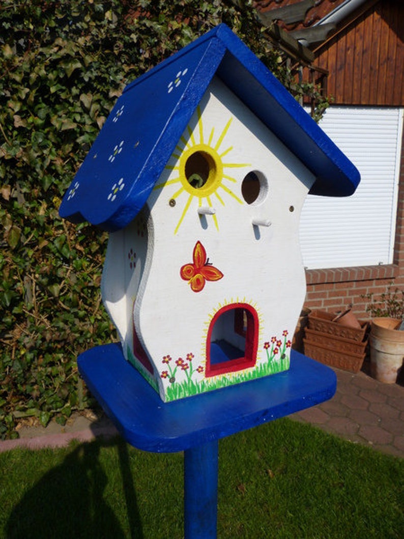 Großes buntes Vogelhaus Nistkasten Vogelhäuser Etsy.de