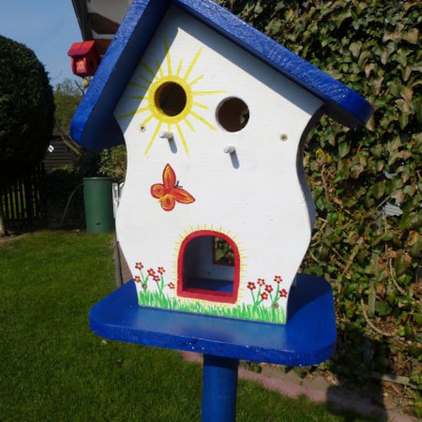 Großes buntes Vogelhaus Nistkasten Vogelhäuser