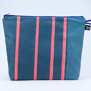 Kulturbeutel Surfsegeltasche, 2 Fächer, innen lila, zum aufhängen, Reißverschluss