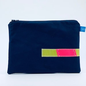 Kosmetiktasche mit Surfsegel klein - für neon Liebhaber