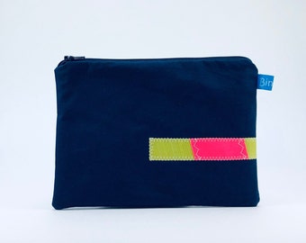 Cosmetic bag with surf sail small - for neon lovers