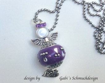 Lucky charm Angel, guardian angel, Angel with necklace, Angel