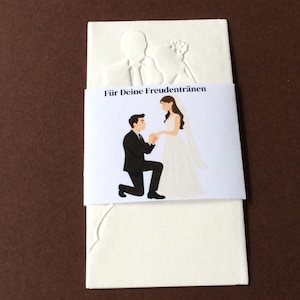 10 tears of joy handkerchiefs with banderole with personalization guest gift wedding tears of joy handkerchiefs set of 10
