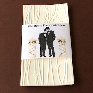 10 tears of joy handkerchiefs wedding with banderole with personalization guest gift wedding tears of joy handkerchiefs 10 set