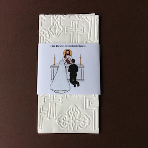 10 tears of joy handkerchiefs wedding with banderole guest gift wedding tears of joy handkerchiefs set of 10