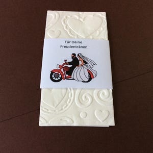 10 tears of joy handkerchiefs wedding with banderole with personalization guest gift wedding tears of joy handkerchiefs set of 10