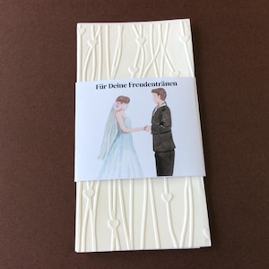 10 tears of joy handkerchiefs wedding with banderole guest gift wedding tears of joy handkerchiefs set of 10