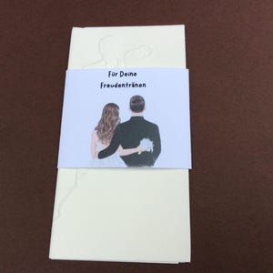 10 tears of joy handkerchiefs with banderole with personalization guest gift wedding tears of joy handkerchiefs set of 10