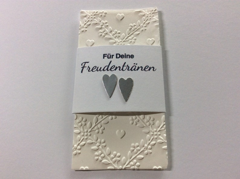 Set Freudentränen Taschentücher Gastgeschenk Hochzeit Freudentränen Taschentücher mit Banderole Bild 6