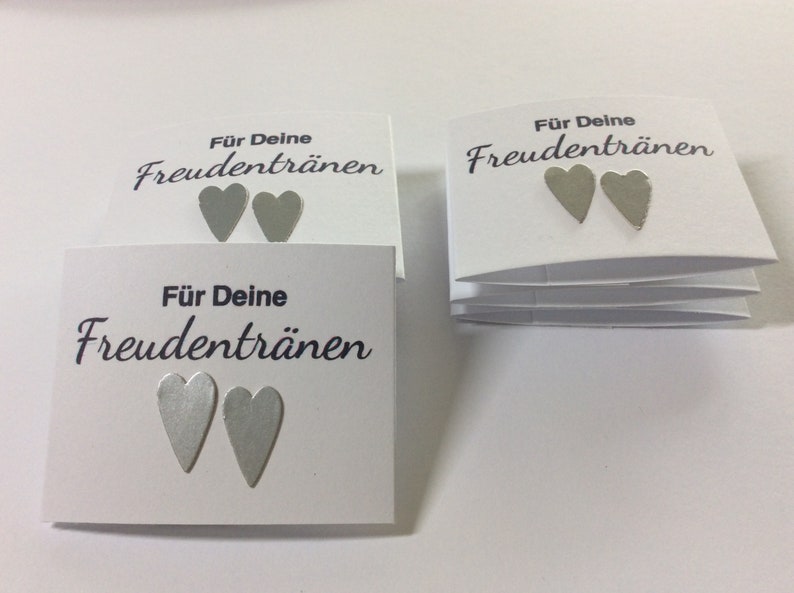 Set Freudentränen Taschentücher Gastgeschenk Hochzeit Freudentränen Taschentücher mit Banderole Bild 10