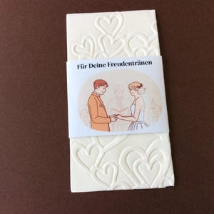 10 tears of joy handkerchiefs with banderole with personalization guest gift wedding tears of joy handkerchiefs set of 10