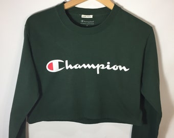 XS Champion Long-Sleeve Cropped Tee