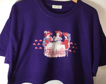 XLサイズ「ティーシャツ」クロップドTシャツ