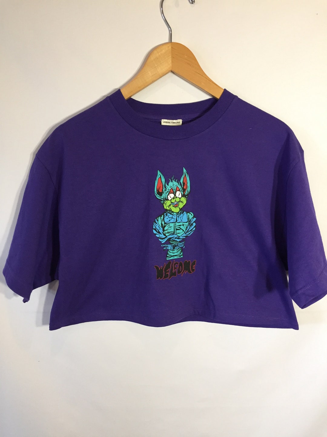 LARGE Welcome Cropped Tee - Etsy