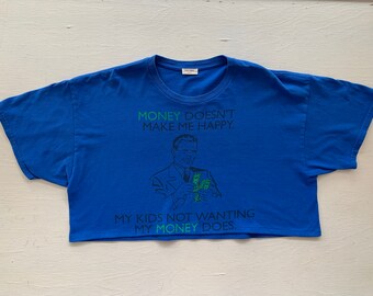 大きなユーモラスなグラフィックマネーTシャツ